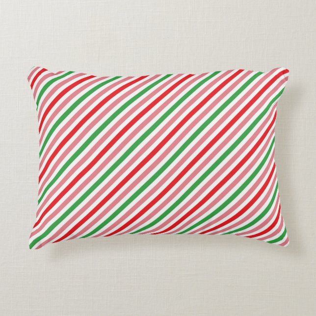 Watermeloen Summer Stripes Pattern-56206 Accent Kussen (Voorkant)