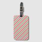 Watermeloen Summer Stripes Pattern-56206 Bagagelabel (Voorkant (verticaal))