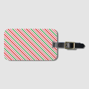 Watermeloen Summer Stripes Pattern-56206 Bagagelabel