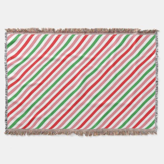 Watermeloen Summer Stripes Pattern-56206 Deken (Voorkant)
