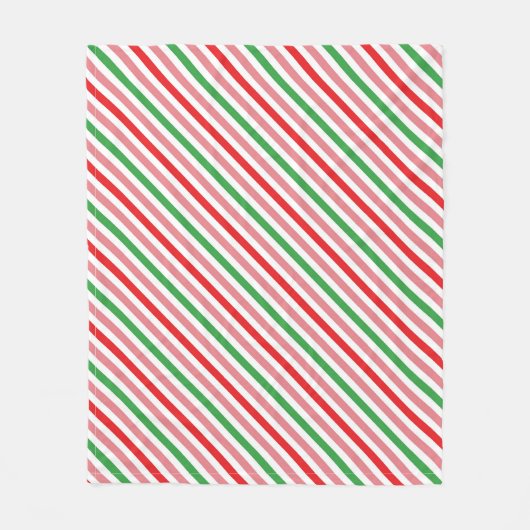 Watermeloen Summer Stripes Pattern-56206 Fleece Deken (Voorkant)