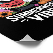 Watermeloen Summerween Skeleton Vibes Poster (Hoek)