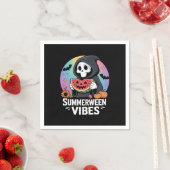 Watermeloen Summerween Skeleton Vibes Servet (Insitu)