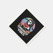 Watermeloen Summerween Skeleton Vibes Servet (Hoek)