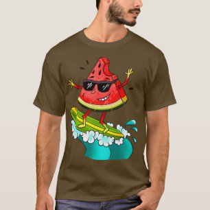 Watermeloen surfen t-shirt