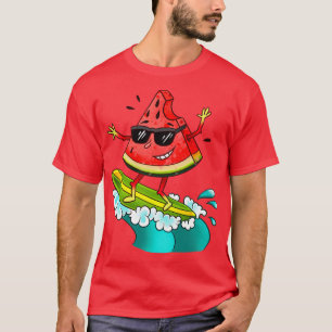 Watermeloen surfen t-shirt
