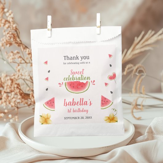 Watermeloen Sweet Girl Fruit Bedankzakje