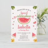 Watermeloen Sweet Girl Fruit Kaart (Staand voorkant)