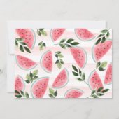 Watermeloen Sweet Viering Verjaardag Foto Kaart (Achterkant)