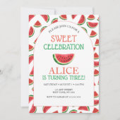 Watermeloen Sweet Viering Verjaardag Kaart (Voorkant)