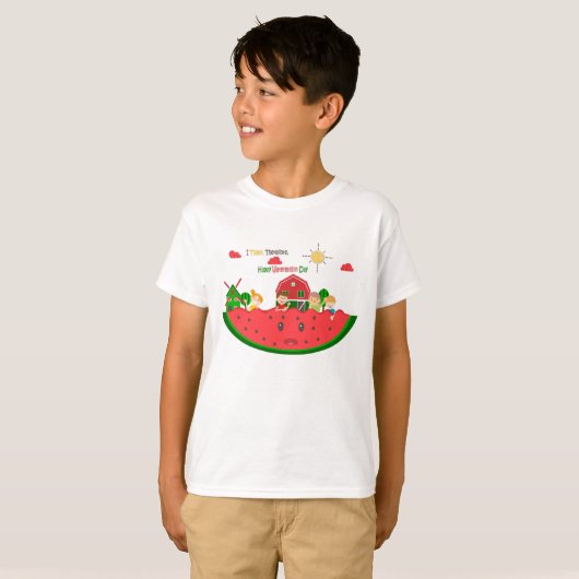 watermeloen t-shirt (Voorkant volledig)