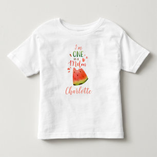 Watermeloen t-shirt Eén in een meloen meisje shirt