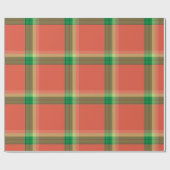 Watermeloen Tartan Cadeaupapier (Vlak)