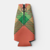 Watermeloen Tartan Fles Koelaar Flesjeskoeler (Achterkant)
