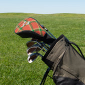 Watermeloen Tartan Golf Head Hoesje Golfheadcover (Insitu)