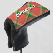Watermeloen Tartan Golf Head Hoesje Golfheadcover (3/4 voorkant)