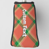 Watermeloen Tartan Golf Head Hoesje Golfheadcover (Draai 90)