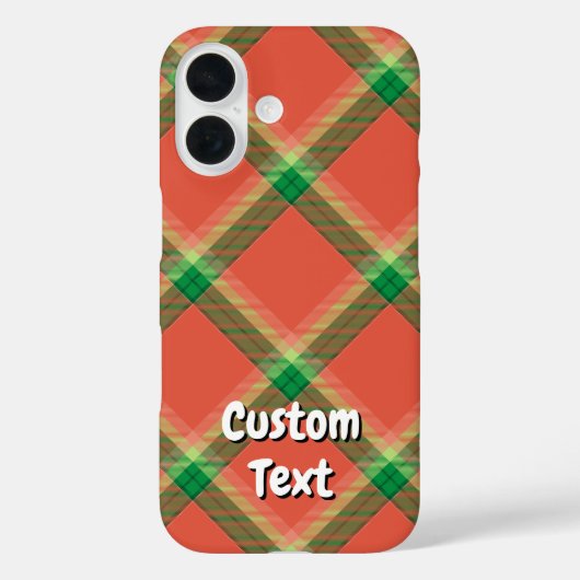 Watermeloen Tartan Hoesje-Mate iPhone Case (Achterkant)