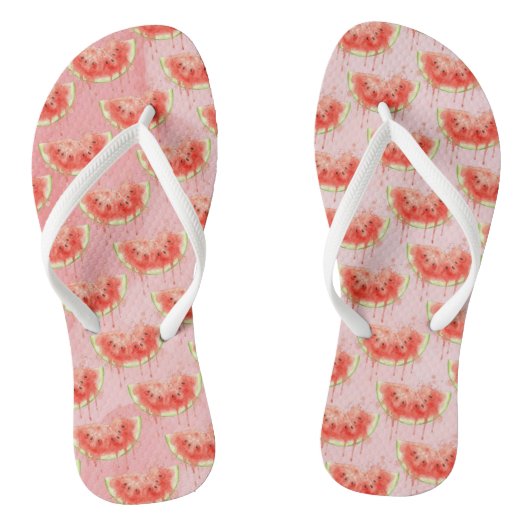 Watermeloen Teenslippers (Voetbed)
