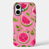 Watermeloen telefoonhoesje - Roze zomer fruit patr Case-Mate iPhone Case (Achterkant)