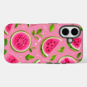 Watermeloen telefoonhoesje - Roze zomer fruit patr Case-Mate iPhone Case (Achterkant (horizontaal))