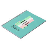 Watermeloen Terug naar school Kinderen naam Notitieboek (Linkerzijde)