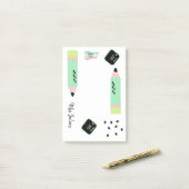 Watermeloen Thema Terug naar School Leraren Naam 4 Post-it® Notes (Op bureau)