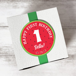 Watermeloen Theme Birthday Sticker