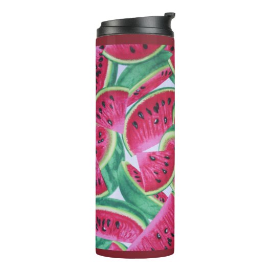 Watermeloen thermische tumbler thermosbeker (Gedraaid links)