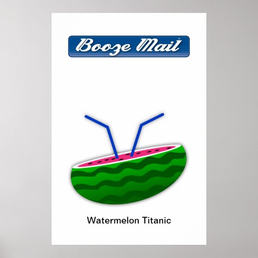 Watermeloen Titanic Poster (Voorkant)