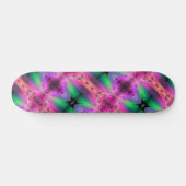 Watermeloen Toermalijn Neon Green Hot Pink Abstrac Persoonlijk Skateboard (Horizontaal)