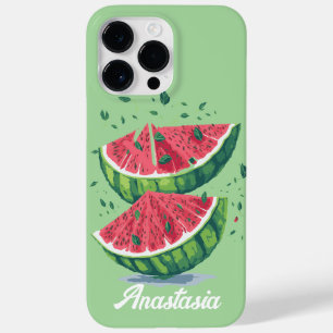 Watermeloen Tropical Fresh Custom Groen en roze Case-Mate iPhone 14 Pro Max Hoesje
