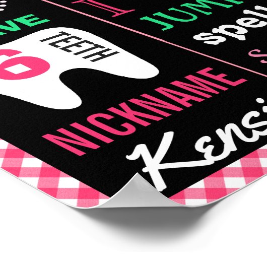 Watermeloen, tweede verjaardagskarkbord, poster (Hoek)