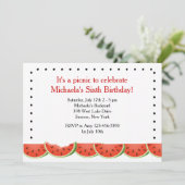 watermeloen - uitnodiging (Staand voorkant)