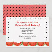 watermeloen - uitnodiging (Voorkant / Achterkant)