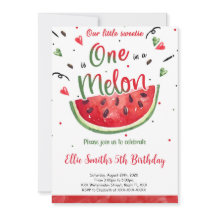 Watermeloen Uitnodiging