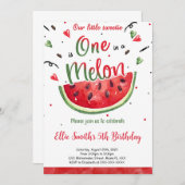 Watermeloen Uitnodiging (Voorkant / Achterkant)