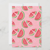 watermeloen - uitnodiging voor zomervakantie (Achterkant)