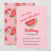 watermeloen - uitnodiging voor zomervakantie (Voorkant / Achterkant)