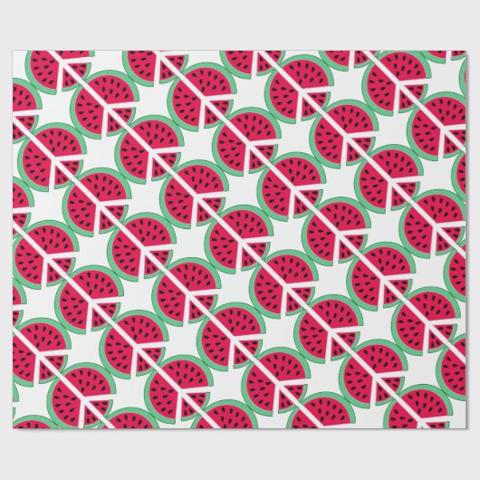 Watermeloen van de Vrede Cadeaupapier (Vlak)