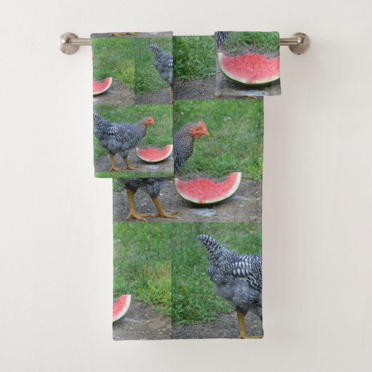 Watermeloen van kippen bad handdoek (Insitu)