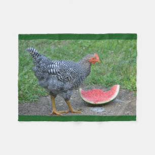 Watermeloen van kippen fleece deken
