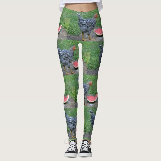 Watermeloen van kippen leggings (Voorkant)
