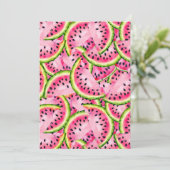 Watermeloen Vast Wenskaart Kaart (Staand voorkant)