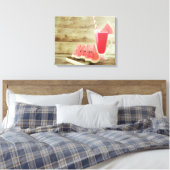 Watermeloen Verfrissing Wall Art Canvas Afdruk (Insitu (Slaapkamer))