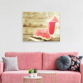 Watermeloen Verfrissing Wall Art Canvas Afdruk (Insitu (Woonkamer))