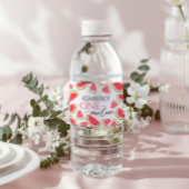 Watermeloen Verjaardag, Een in een meloen Verjaard Waterfles Etiket