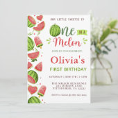 Watermeloen Verjaardag Eerste verjaardag Kaart (Staand voorkant)