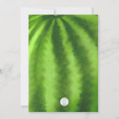 Watermeloen Verjaardag Elke leeftijd Uitnodiging (Achterkant)