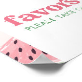 Watermeloen Verjaardag Favorieten Teken Poster (Hoek)